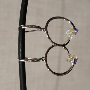 Sparkling Sterling Silver Earrings